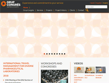 Tablet Screenshot of grupcongres.com